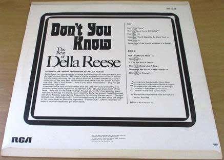 DELLA REESE Don`t You Know The Best Of LP VINYL Record