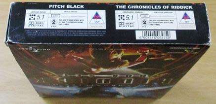 THE CHRONICLES  OF RIDDICK :  Pitch Black + Riddick 2xDVD BOX SET  Vin Diesel [BLACK BOX 9]