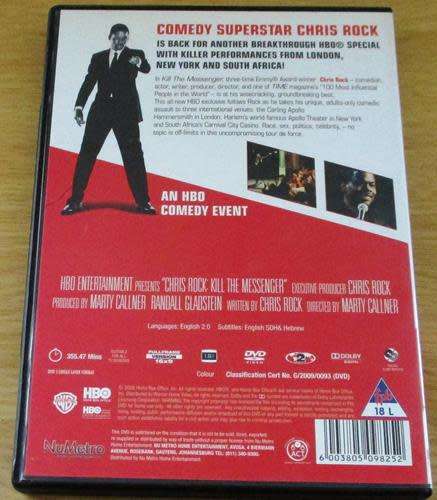 CHRIS ROCK Kill the Messenger an HBO Comedy Event 3xDVD [BLACK BOX 9]