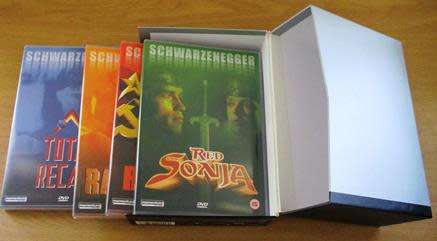 SCHWARZENEGGER BOX SET 4xDVD BOX SET Total Recall, Raw Deal, Red Sonja, Red Heat  [BBOX 10]