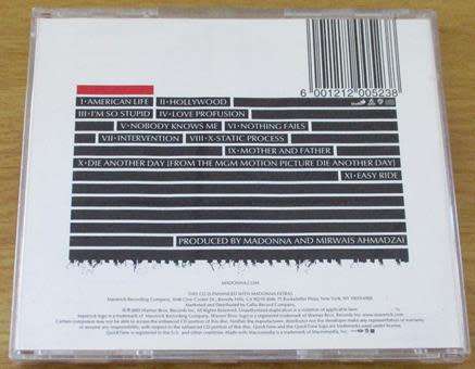 MADONNA American Life South African Release CD