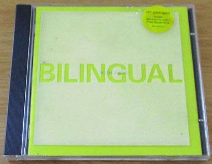PET SHOP BOYS Bilingual IMPORT CD