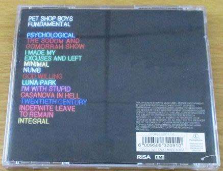 PET SHOP BOYS Fundamental South African Release CD