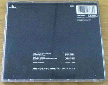 PET SHOP BOYS Introspective IMPORT CD