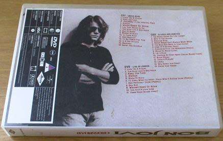 BON JOVI Crossroad/B Sides & Rarities/Live in London 2xCD+DVD BOX SET