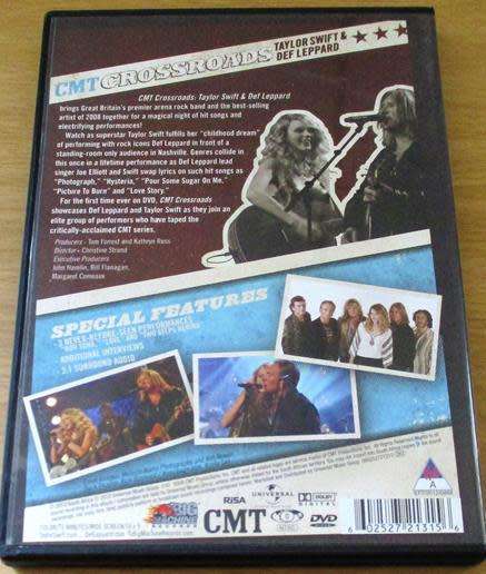 DEF LEPPARD & TAYLOR SWIFT Crossroads DVD