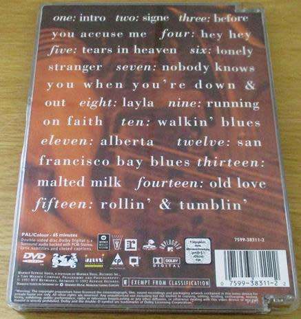 ERIC CLAPTON Unplugged DVD