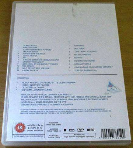 DURAN DURAN Greatest The DVD