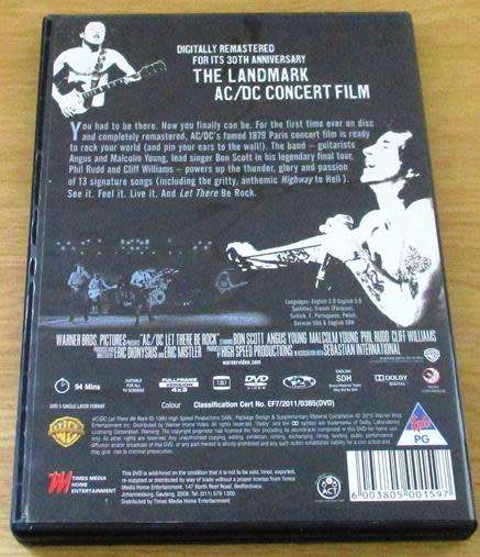 AC/DC Let there be Rock DVD