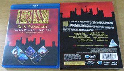 RICK WAKEMAN The Six Wives of Henry VIII Live at Hampton Court Palace BLU RAY