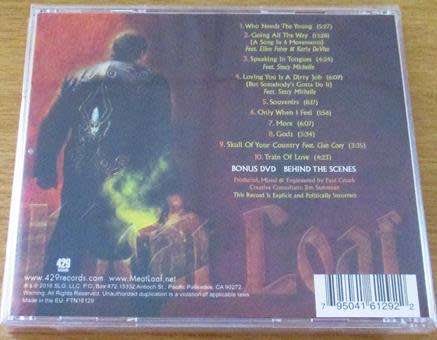 MEAT LOAF Braver Than We Are CD+DVD All songs by Jim Steinman