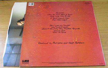 PHIL COLLINS No Jacket Required LP VINYL RECORD