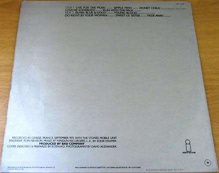 BAD COMPANY Run with the Pack LP VINYL RECORD