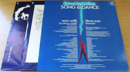ANDREW LLOYD WEBBER Song & Dance Original Cast 2xLP VINYL RECORD