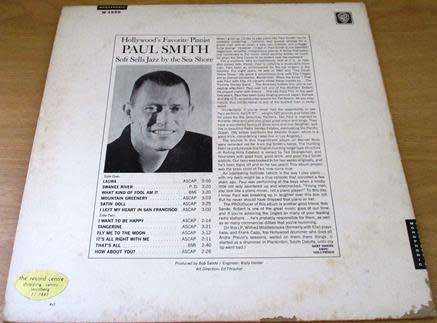 THE PAUL SMITH TRIO He Sells Jazz by the Sea Shore Live LP VINYL RECORD