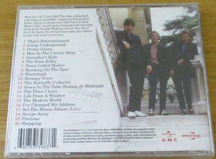 THE JAM That`s Entertainment (The Collection) CD