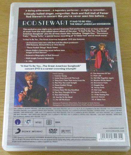 ROD STEWART It Had to be You... The Great American Songbook DVD