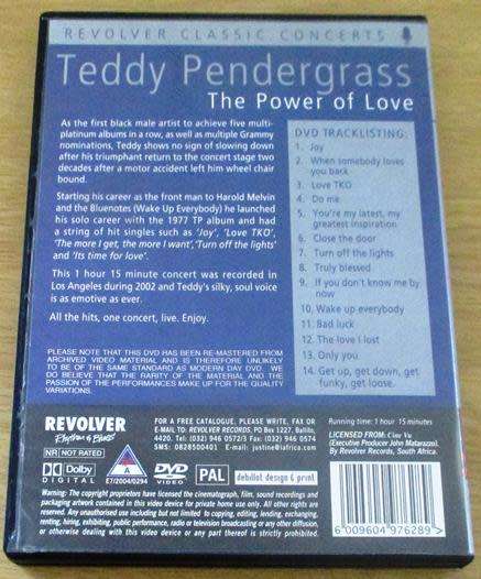 TEDDY PENDERGRASS The Power of Love DVD