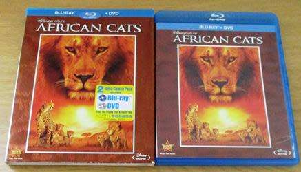 AFRICAN CATS BLU RAY + DVD