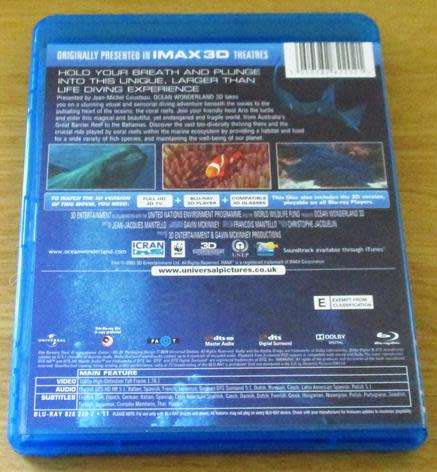 OCEAN WONDERLAND 3D BLU RAY 3D + BLU RAY
