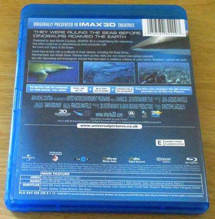SHARKS 3D BLU RAY 3D + BLU RAY