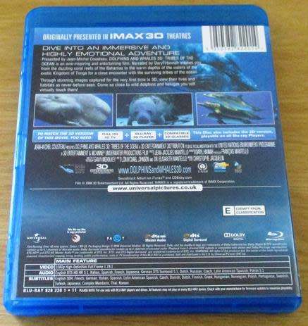 DOLPHINS and WHALES Tribes of the Ocean BLU RAY 3D + BLU RAY