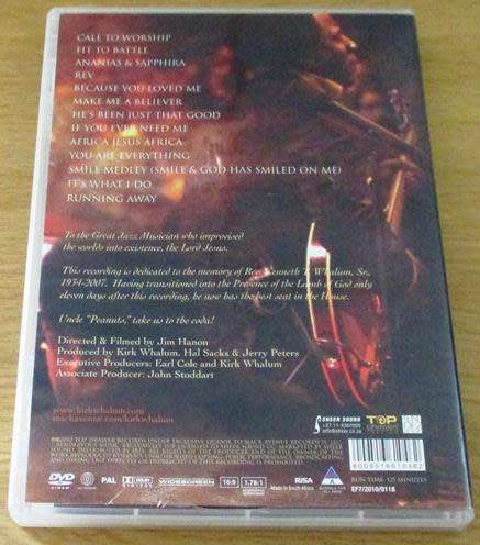 KIRK WHALUM The Gospel According to Jazz Chapter III DVD