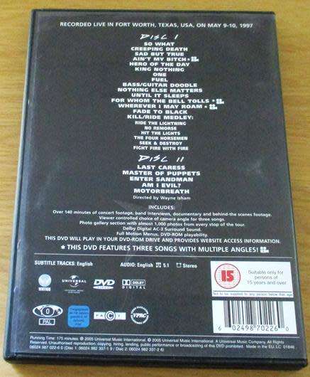 METALLICA Cunning Stunts 2xDVD