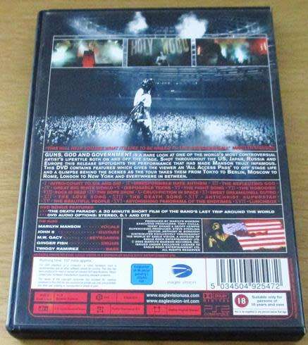 MARILYN MANSON Guns God and Government World Tour DVD