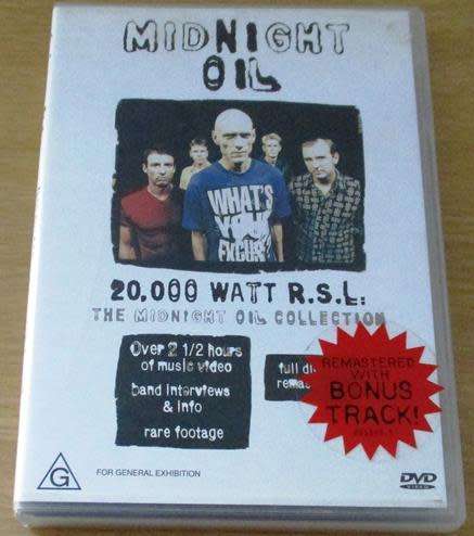 MIDNIGHT OIL 20 000 Watt R.S.L. DVD