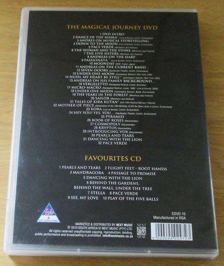 ANDREAS VOLLENWEIDER Favourites Magical Journeys CD+DVD
