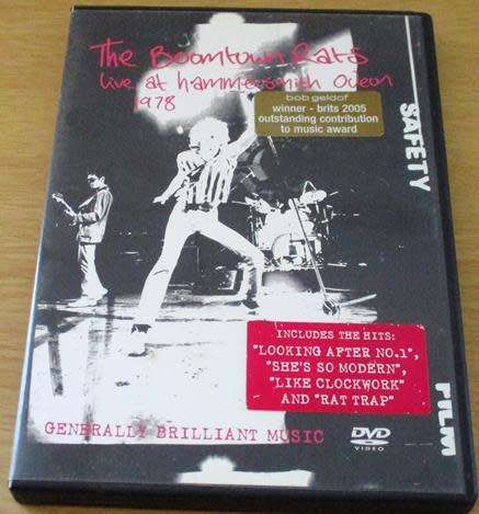 THE BOOMTOWN RATS Live at Hammersmith Odeon 1978 DVD