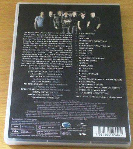 SANTANA IV Live at the House of Blues Las Vegas DVD
