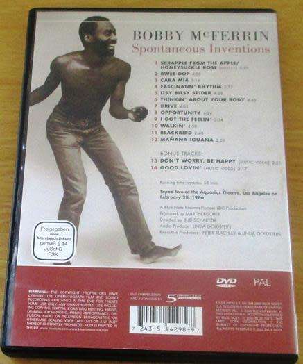 BOBBY McFERRIN Spontanous Inventions DVD