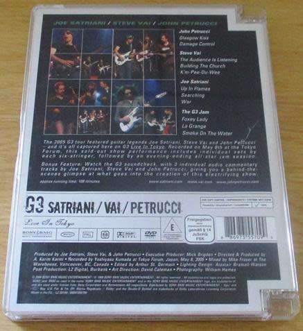 G3  SATRIANI / VAI / PETRUCCI DVD
