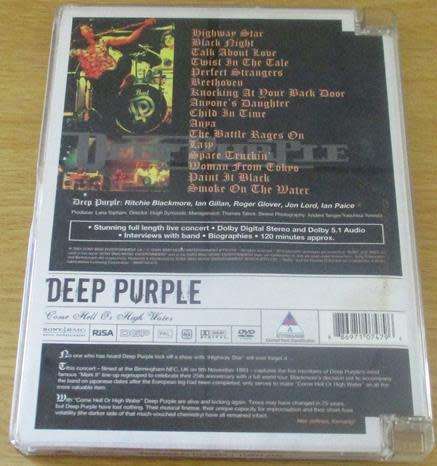 DEEP PURPLE Come Hell or High water DVD