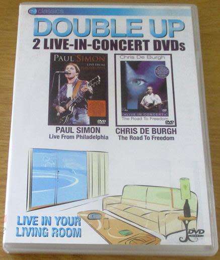 PAUL SIMON Live From Philadelphia CHRIS DE BURGH The Road to Freedom 2xDVD