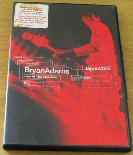 BRYAN ADAMS Live at Budokan Japan 2000 DVD