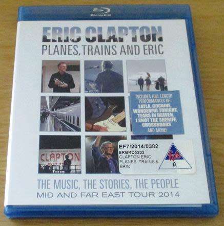 ERIC CLAPTON Planes, Trains and Eric Mid and Far East Tour 2014 BLU RAY [Blu Ray Shelf]