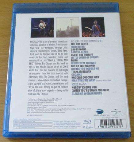 ERIC CLAPTON Planes, Trains and Eric Mid and Far East Tour 2014 BLU RAY [Blu Ray Shelf]