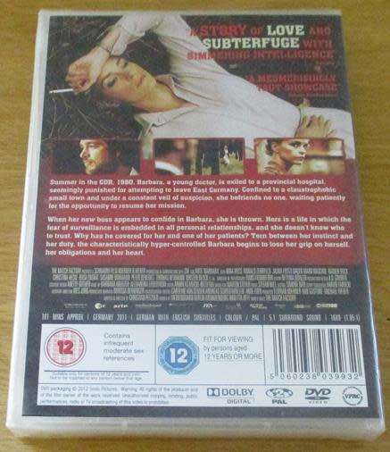 Cult Film:  Barbara A Film by Christian Petzold DVD [BBox 11]