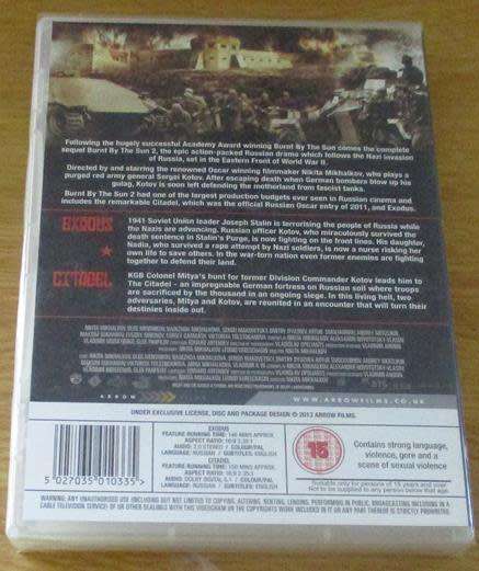 Cult Film:  Burnt by the Sun 2 Exodus and Citadel 2 Disc Edition DVD [BBox 11] Russian Language