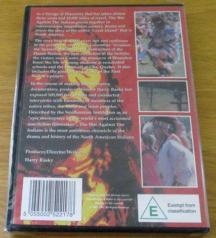 Cult Film: The War Against the Indians DVD [BBox 11]