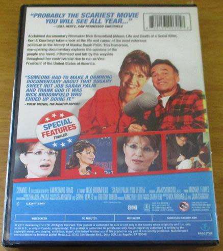 Cult Film:  Sarah Palin: You Betcha! DVD [BBox 11]