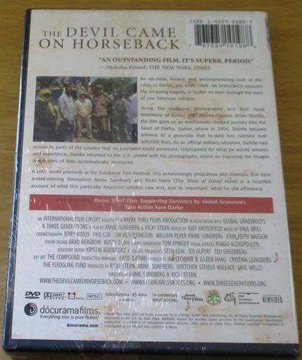 Cult Film: The Devil Came on Horseback DVD [BBox 11]