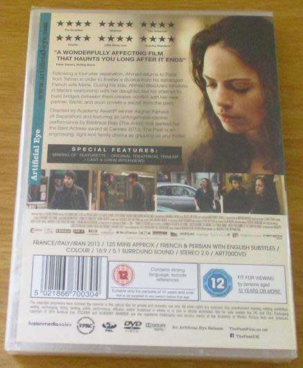 Cult Film: The Past DVD (Artificial Eye) [BBox 11] French and Persian with English Subtitles
