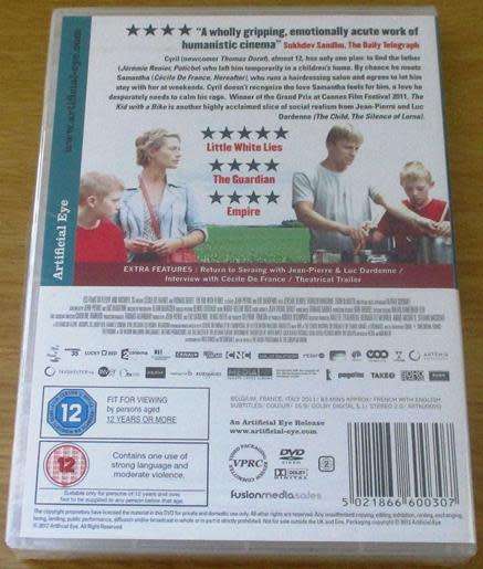 Cult Film: The Kid with the a Bike (Artificial Eye) [BBox 11] French with English Subtitles