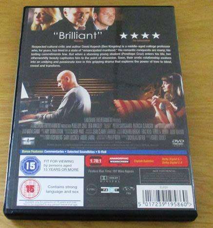 Cult Film: Elegy DVD Penelope Cruz Dennis Hopper Ben Kingsley [BBox 11]