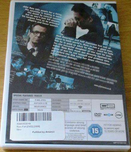 Cult Film: RainFall into the Darkness of Tokyo DVD [BBox 11] English Japanese with English Subtitles