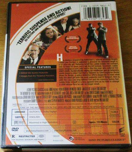 Cult Film: The Memory of a Killer DVD [BBox 11] Dutch with English Subtitles
